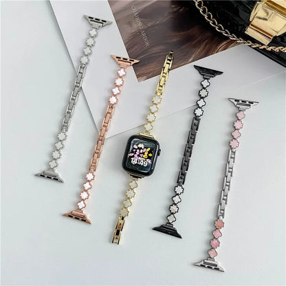 For Apple Watch Series 9 8 7 41mm / 6 5 4 SE (2022) SE (2023) SE 40mm / 3 2 1 38mm Watch Band Zinc Alloy Wrist Strap