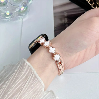 For Apple Watch Series 9 8 7 41mm / 6 5 4 SE (2022) SE (2023) SE 40mm / 3 2 1 38mm Watch Band Zinc Alloy Wrist Strap