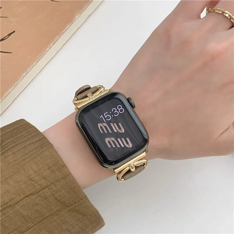 For Apple Watch Ultra 2 Ultra 49mm / 9 8 7 45mm / 6 5 4 SE (2023) SE (2022) SE 44mm / 3 2 1 42mm Slim Genuine Cow Leather Watch Band