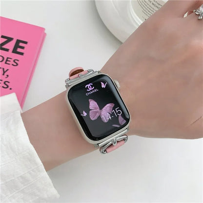 For Apple Watch Ultra 2 Ultra 49mm / 9 8 7 45mm / 6 5 4 SE (2023) SE (2022) SE 44mm / 3 2 1 42mm Slim Genuine Cow Leather Watch Band