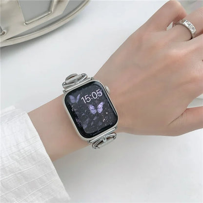 For Apple Watch Series 9 8 7 41mm / 6 5 4 SE (2022) SE (2023) SE 40mm / 3 2 1 38mm Watch Band Genuine Cow Leather Strap