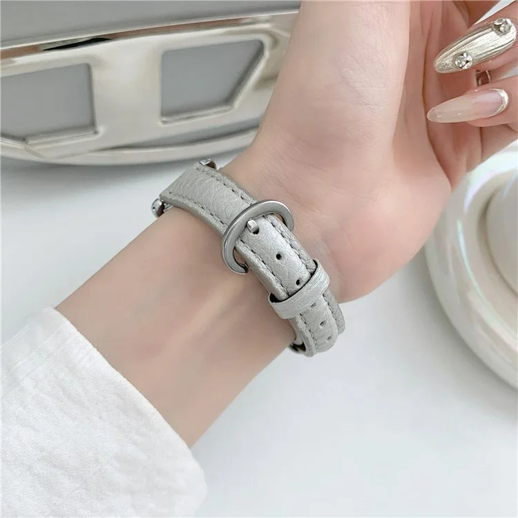 For Apple Watch Series 9 8 7 41mm / 6 5 4 SE (2022) SE (2023) SE 40mm / 3 2 1 38mm Watch Band Genuine Cow Leather Strap