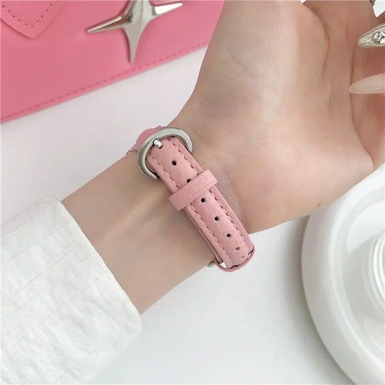For Apple Watch Series 9 8 7 41mm / 6 5 4 SE (2022) SE (2023) SE 40mm / 3 2 1 38mm Watch Band Genuine Cow Leather Strap