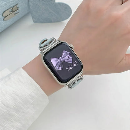 For Apple Watch Series 9 8 7 41mm / 6 5 4 SE (2022) SE (2023) SE 40mm / 3 2 1 38mm Watch Band Genuine Cow Leather Strap