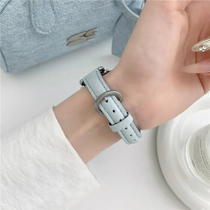 For Apple Watch Series 9 8 7 41mm / 6 5 4 SE (2022) SE (2023) SE 40mm / 3 2 1 38mm Watch Band Genuine Cow Leather Strap