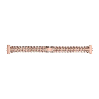For Samsung Galaxy Fit3 SM-R390 Watch Band 5.2"-8.6" Adjustable Watch Strap with Shiny Rhinestone