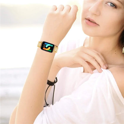 For Samsung Galaxy Fit3 SM-R390 Strap Replacement Shiny Rhinestone Metal Smart Watch Band