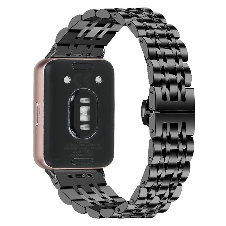 For Samsung Galaxy Fit3 SM-R390 Smartwatch Wrist Band Stainless Steel Watch Strap