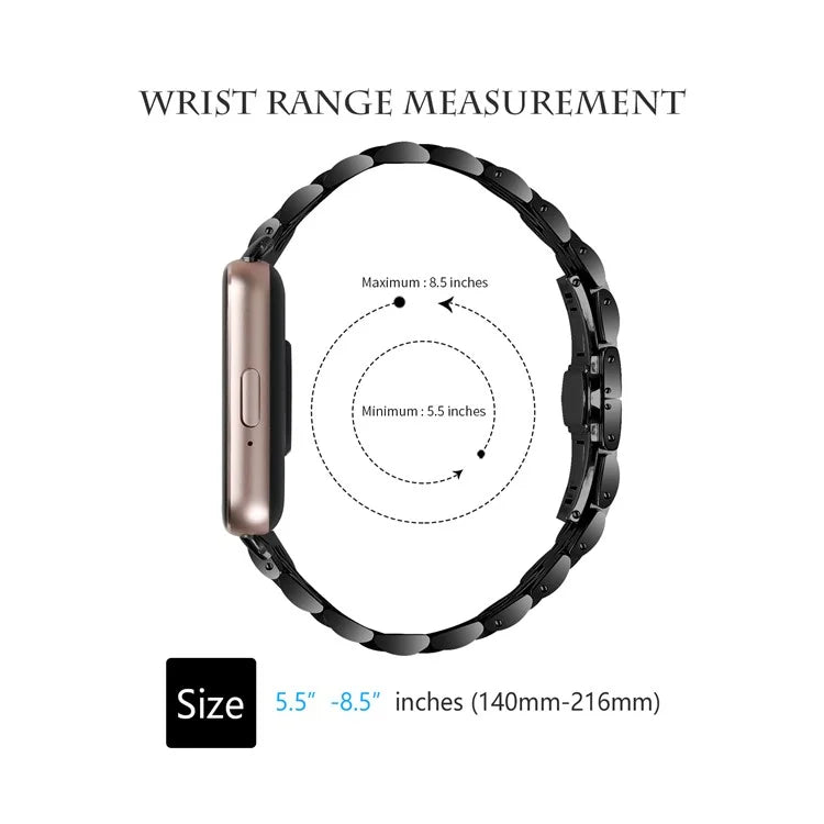 For Samsung Galaxy Fit3 SM-R390 Smartwatch Wrist Band Stainless Steel Watch Strap