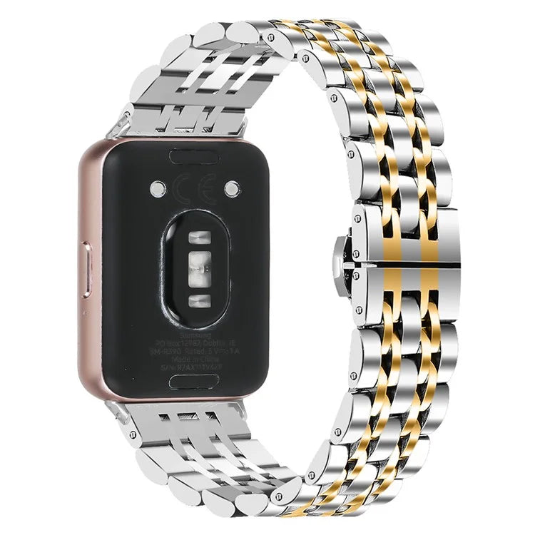 For Samsung Galaxy Fit3 SM-R390 Watch Strap High-Strength Stainless Steel Wrist Band