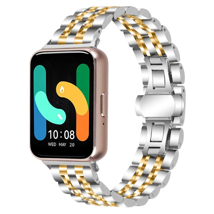 For Samsung Galaxy Fit3 SM-R390 Watch Strap High-Strength Stainless Steel Wrist Band