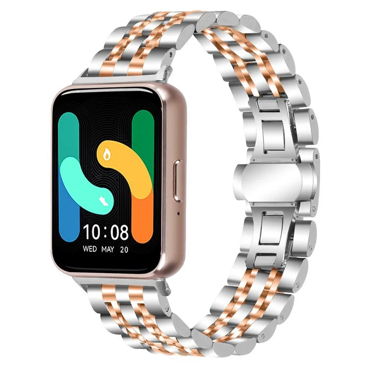For Samsung Galaxy Fit3 SM-R390 Watch Strap High-Strength Stainless Steel Wrist Band