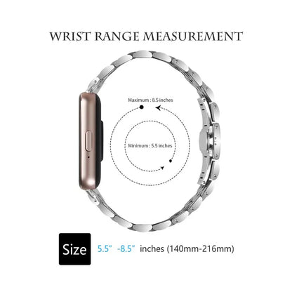 For Samsung Galaxy Fit3 SM-R390 Watch Strap High-Strength Stainless Steel Wrist Band