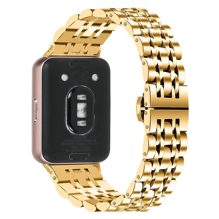 For Samsung Galaxy Fit3 SM-R390 Watch Strap High-Strength Stainless Steel Wrist Band