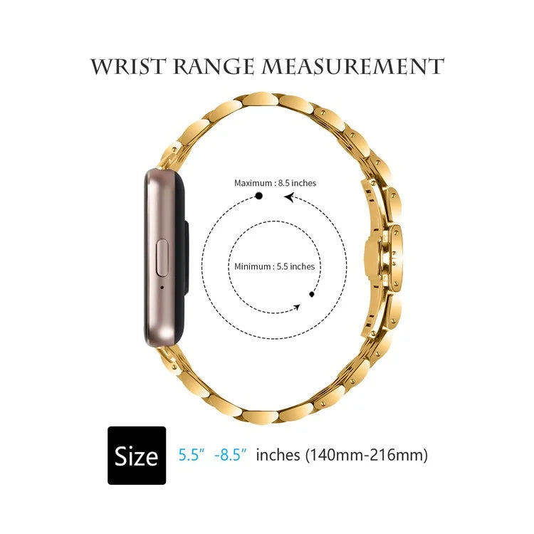 For Samsung Galaxy Fit3 SM-R390 Watch Strap High-Strength Stainless Steel Wrist Band