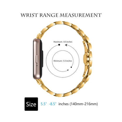 For Samsung Galaxy Fit3 SM-R390 Watch Strap High-Strength Stainless Steel Wrist Band