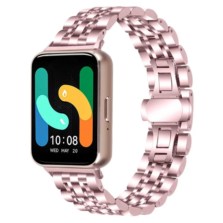For Samsung Galaxy Fit3 SM-R390 Watch Strap High-Strength Stainless Steel Wrist Band