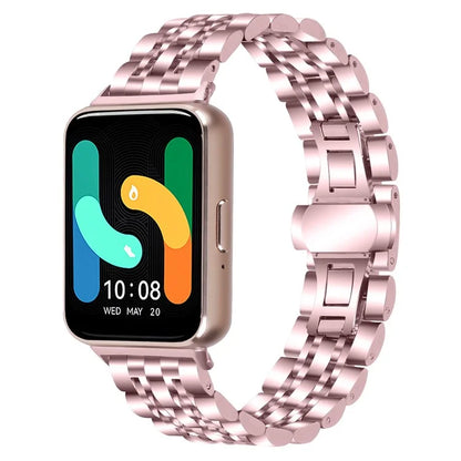 For Samsung Galaxy Fit3 SM-R390 Watch Strap High-Strength Stainless Steel Wrist Band