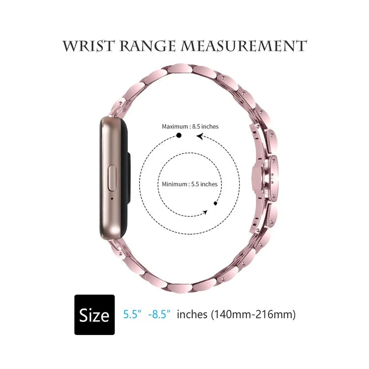 For Samsung Galaxy Fit3 SM-R390 Watch Strap High-Strength Stainless Steel Wrist Band
