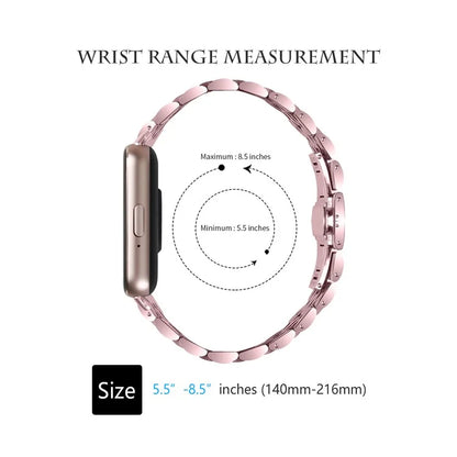 For Samsung Galaxy Fit3 SM-R390 Watch Strap High-Strength Stainless Steel Wrist Band
