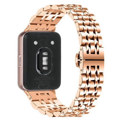 For Samsung Galaxy Fit3 SM-R390 Watch Strap High-Strength Stainless Steel Wrist Band