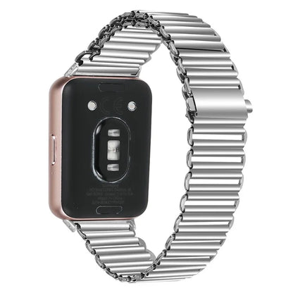 For Samsung Galaxy Fit3 SM-R390 Stainless Steel Hollow Watch Band Wrist Strap