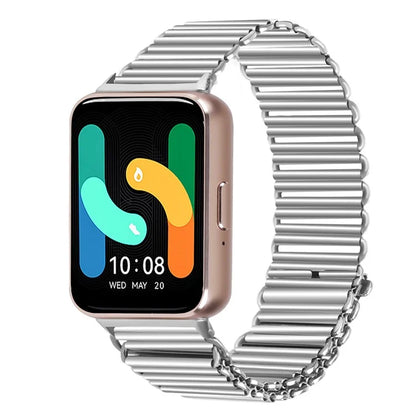 For Samsung Galaxy Fit3 SM-R390 Stainless Steel Hollow Watch Band Wrist Strap