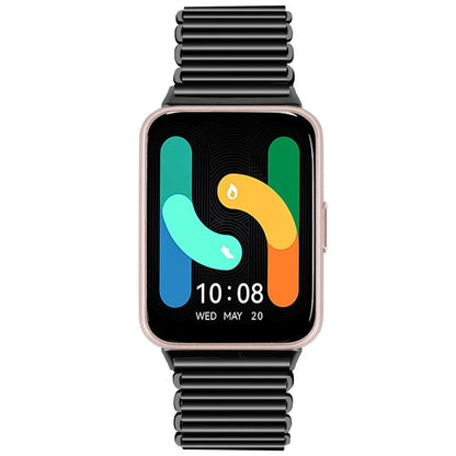 For Samsung Galaxy Fit3 SM-R390 Stainless Steel Watch Band Electroplating Color Wrist Strap