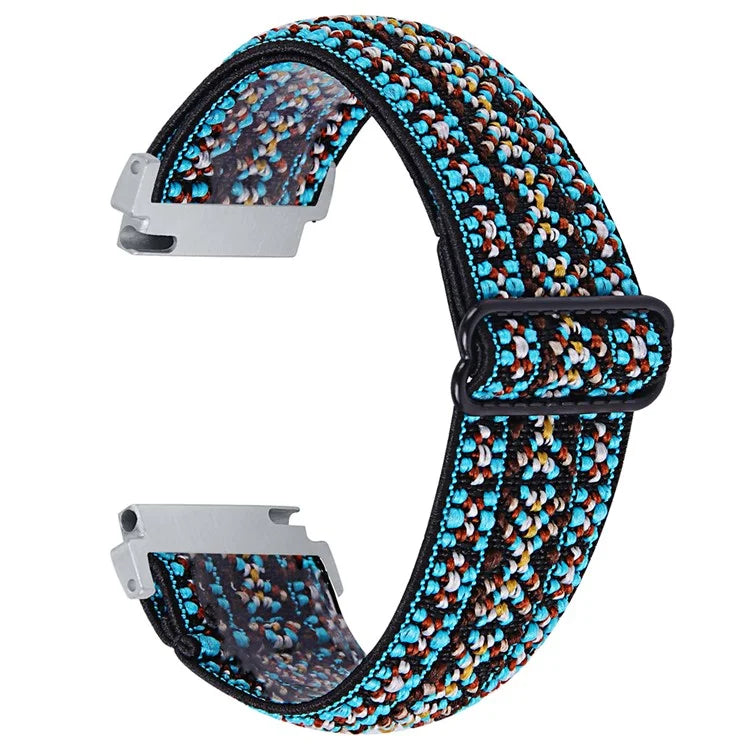 For Verizon Gizmo Watch 3 Elastic Jacquard Fabric Watch Strap Replacement