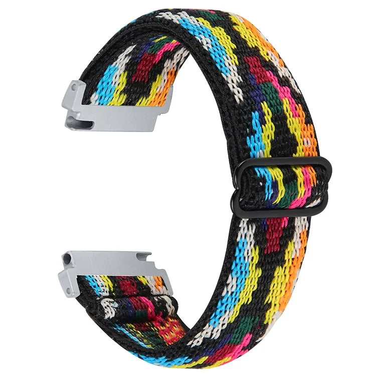 For Verizon Gizmo Watch 3 Elastic Jacquard Fabric Watch Strap Replacement3