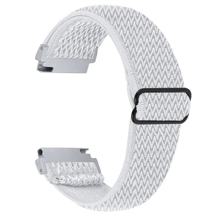 For Verizon Gizmo Watch 3 Elastic Wrist Band Wavy Pattern Woven Nylon Watch Strap