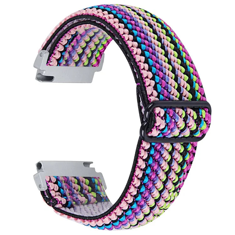 For Verizon Gizmo Watch 3 Elastic Nylon Strap Stylish Pattern Smartwatch Band