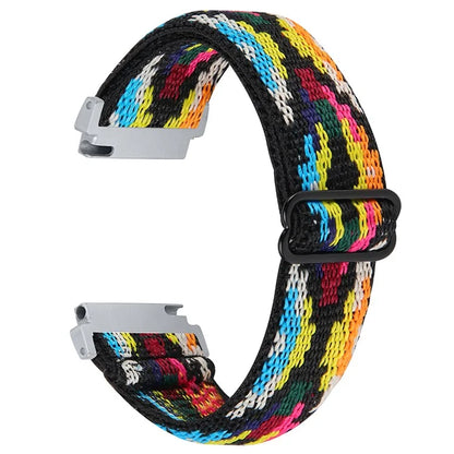 For Verizon Gizmo Watch 1 Elastic Jacquard Fabric Watch Strap Replacement3
