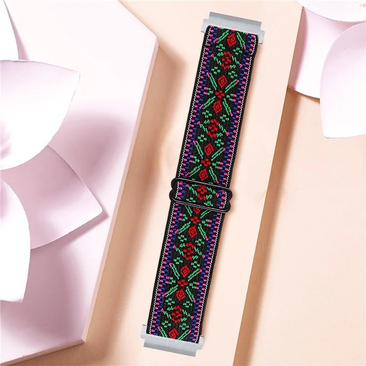 For Verizon GizmoWatch 2 Replacement Nylon Watch Strap Jacquard Elastic Wrist Band