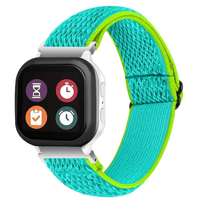 For SyncUP Kids Watch Elastic Soft Nylon Sport Strap Wavy Pattern Watch Band