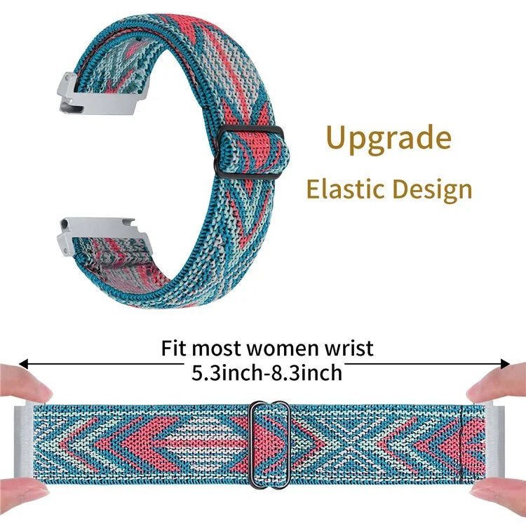 For SyncUP Kids Watch Jacquard Elastic Nylon Strap Adjustable Smartwatch Band