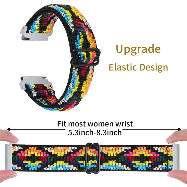 For SyncUP Kids Watch Jacquard Elastic Nylon Strap Adjustable Smartwatch Band