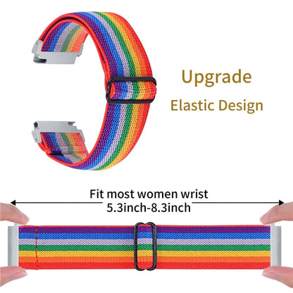 For Gabb Watch 1 Nylon Braided Watch Band Elastic Smartwatch Strap