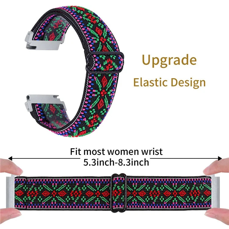 For Gabb Watch 1 Nylon Braided Watch Band Elastic Smartwatch Strap