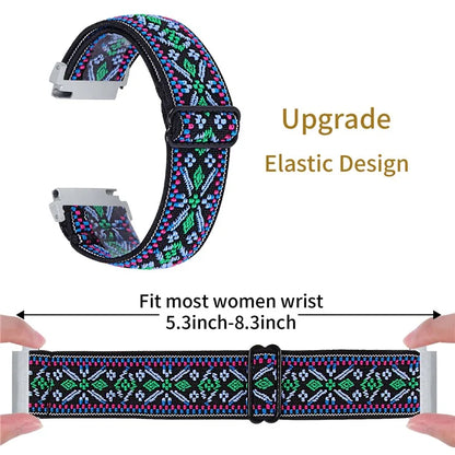 For Gabb Watch 1 Nylon Braided Watch Band Elastic Smartwatch Strap