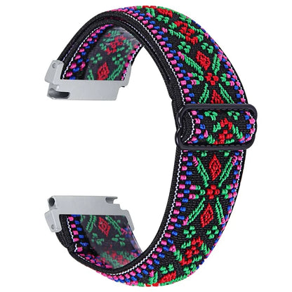 Watch Strap for Gabb Watch 2 Pattern Printing Elastic Nylon Wrist Band