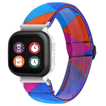 Watch Strap for Gabb Watch 2 Pattern Printing Elastic Nylon Wrist Band