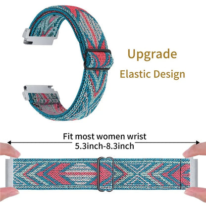 Watch Strap for Gabb Watch 2 Pattern Printing Elastic Nylon Wrist Band