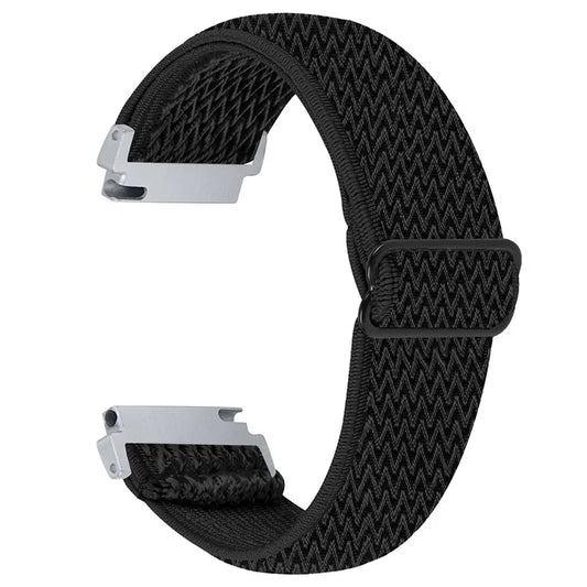 For Gabb Watch 2 Wavy Pattern Woven Nylon Watch Strap Elastic Wrist Band
