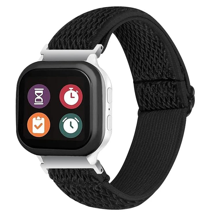 For Gabb Watch 2 Wavy Pattern Woven Nylon Watch Strap Elastic Wrist Band