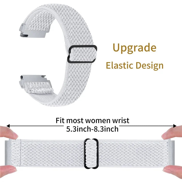 For Gabb Watch 2 Wavy Pattern Woven Nylon Watch Strap Elastic Wrist Band