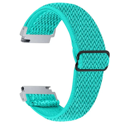 For Gabb Watch 2 Wavy Pattern Woven Nylon Watch Strap Elastic Wrist Band