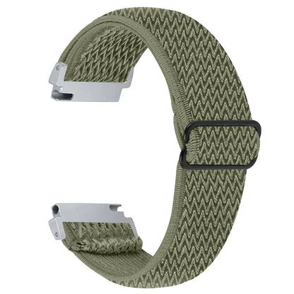 For Gabb Watch 2 Wavy Pattern Woven Nylon Watch Strap Elastic Wrist Band