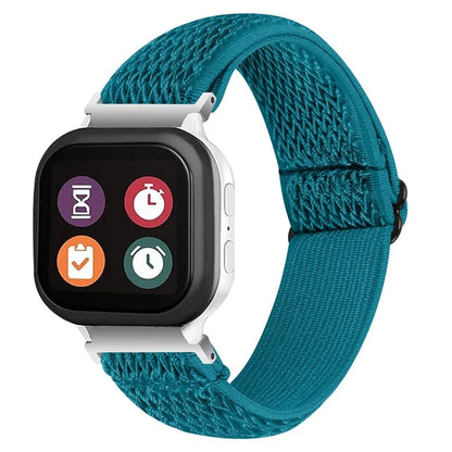 For Gabb Watch 2 Wavy Pattern Woven Nylon Watch Strap Elastic Wrist Band