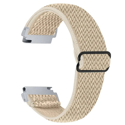 For Gabb Watch 2 Wavy Pattern Woven Nylon Watch Strap Elastic Wrist Band